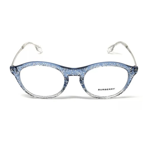 Burberry Women's Glitter Blue Square Eyeglasses! - Picture 2 of 3
